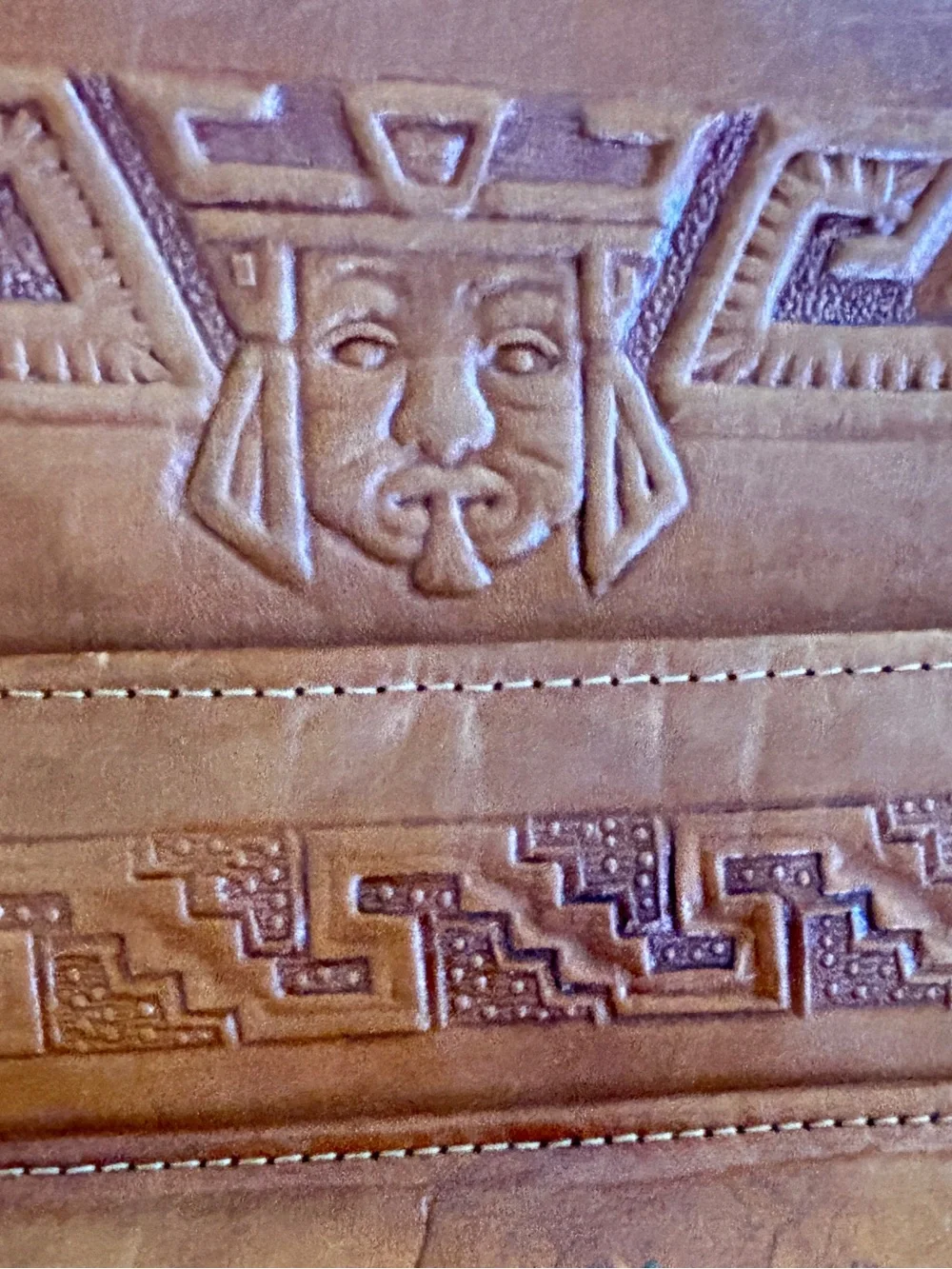 Avelar’s Productos Embossed Leather Bag Mexico Guadalajara